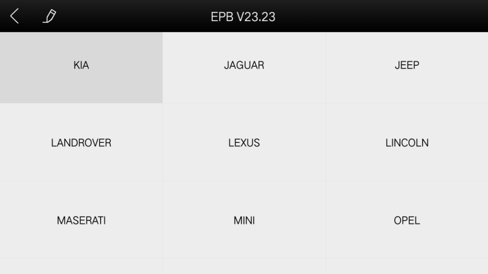 Xtool Anyscan A30 Function DPF and EPB Vehicle List